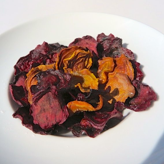 Süsskartoffel- und Gemüsechips