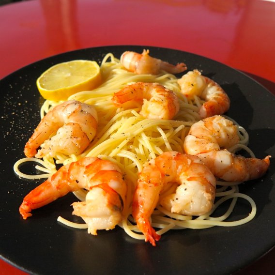 Garnelen mit Knoblauch