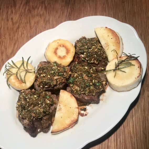 Bratenreste aufbereiten