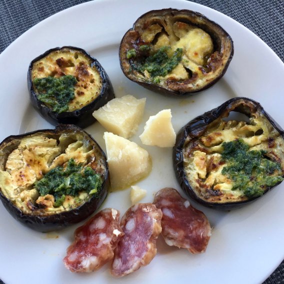 Auberginen mit Salsa verde