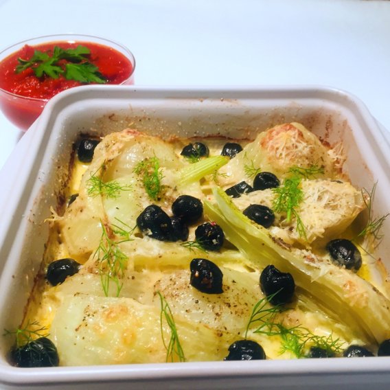 Gratinierter Fenchel