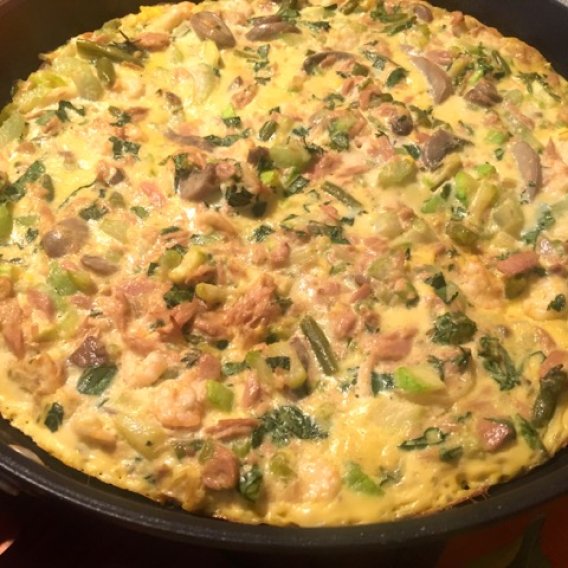 Meeresfrüchte-Omelette