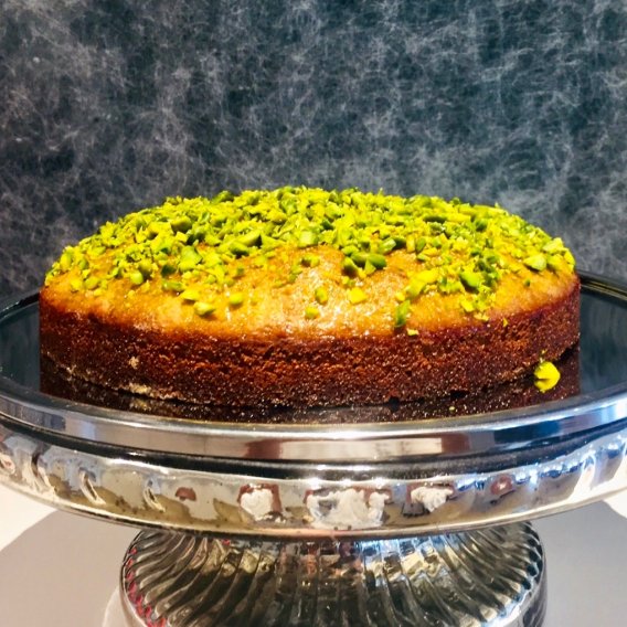 Pistazienkuchen mit Honig