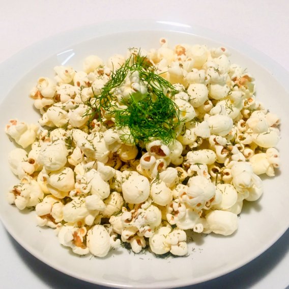Zitronen-Dill-Popcorn