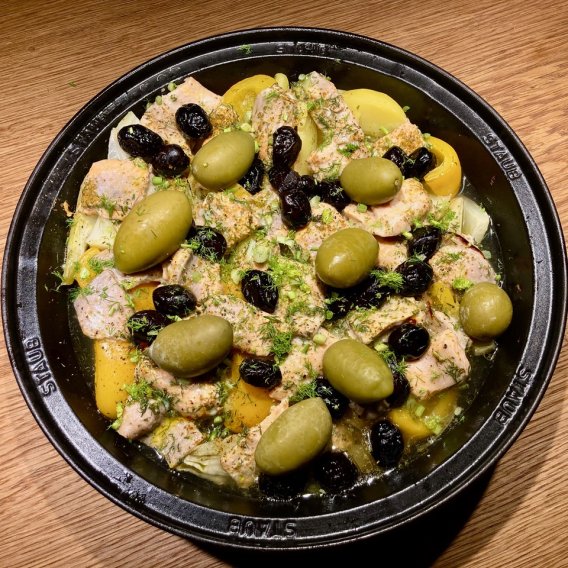 Rezept Fisch-Tajine auf Fenchel mit Oliven | compactcook.com