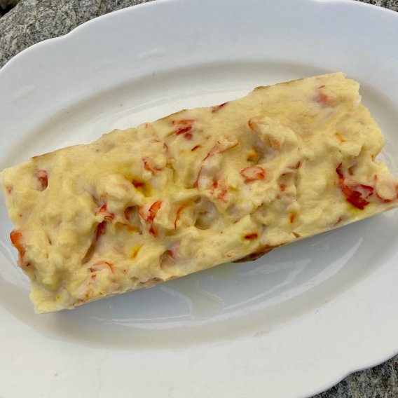 Jakobsmuschel-Terrine mit Crevetten und Safran