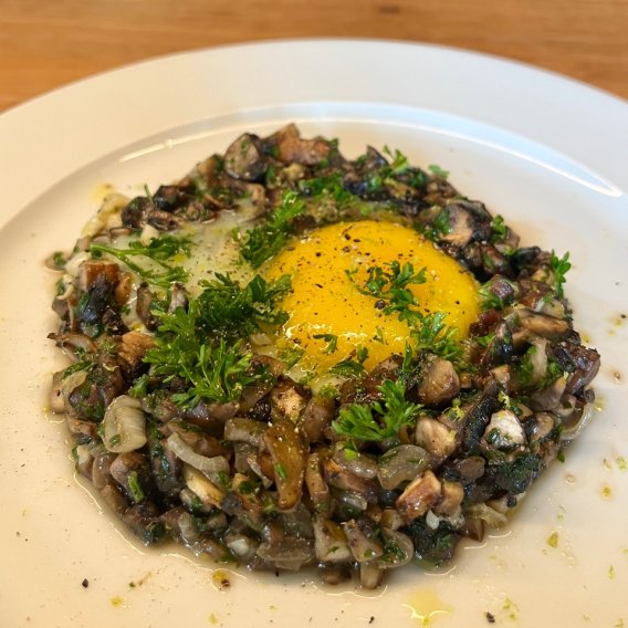 Rezept Spiegelei auf Pilz | compactcook.com