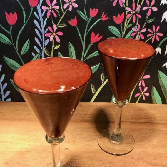 Schokoladen-Mousse mit Olivenöl